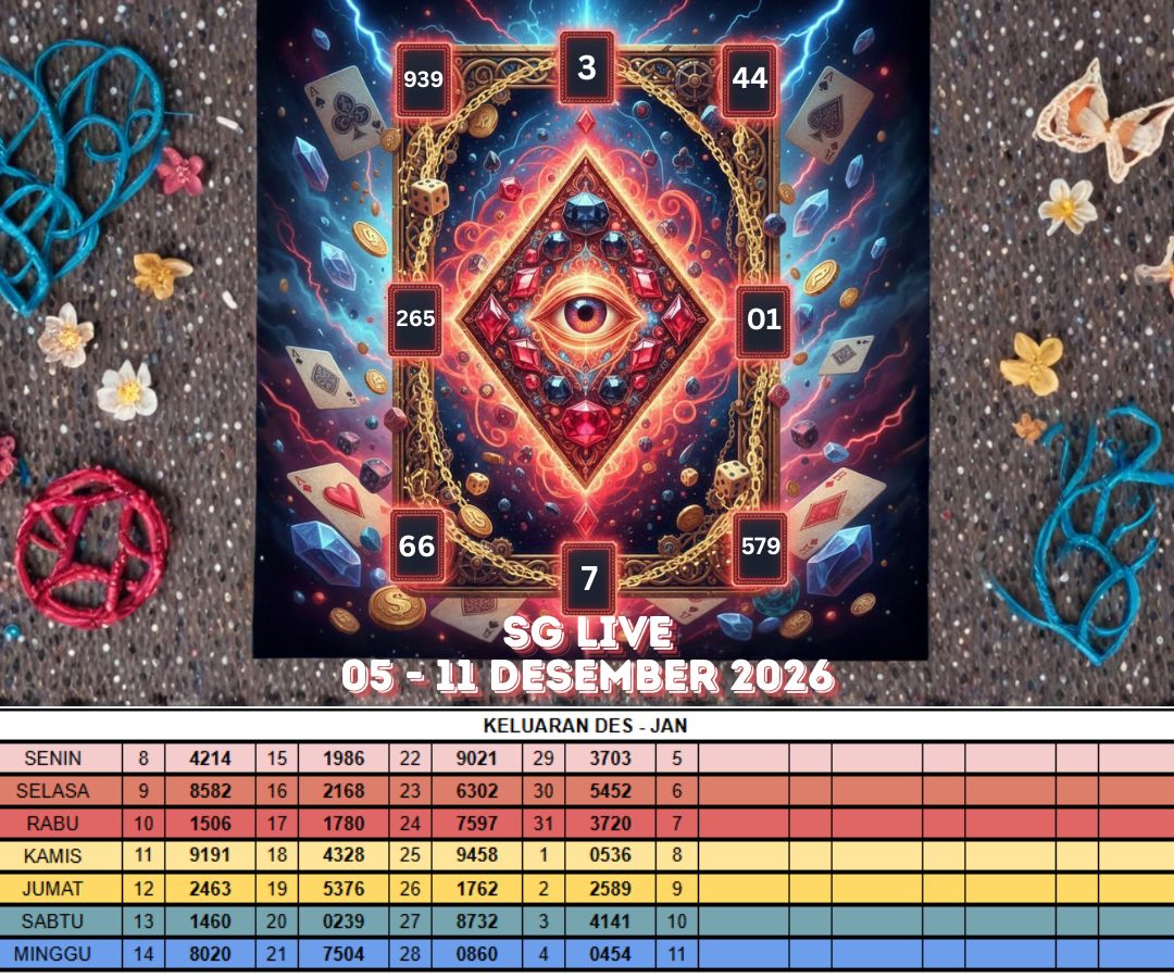 SG LIVE 05 - 11 DESEMBER 2026